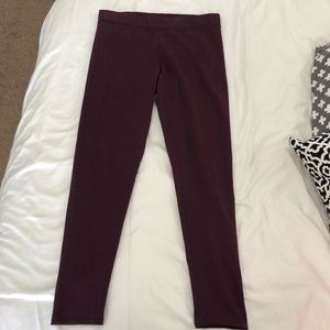 NEVER WORN! Aerie Burgundy Leggings